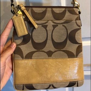 Cross body Coach purse.
